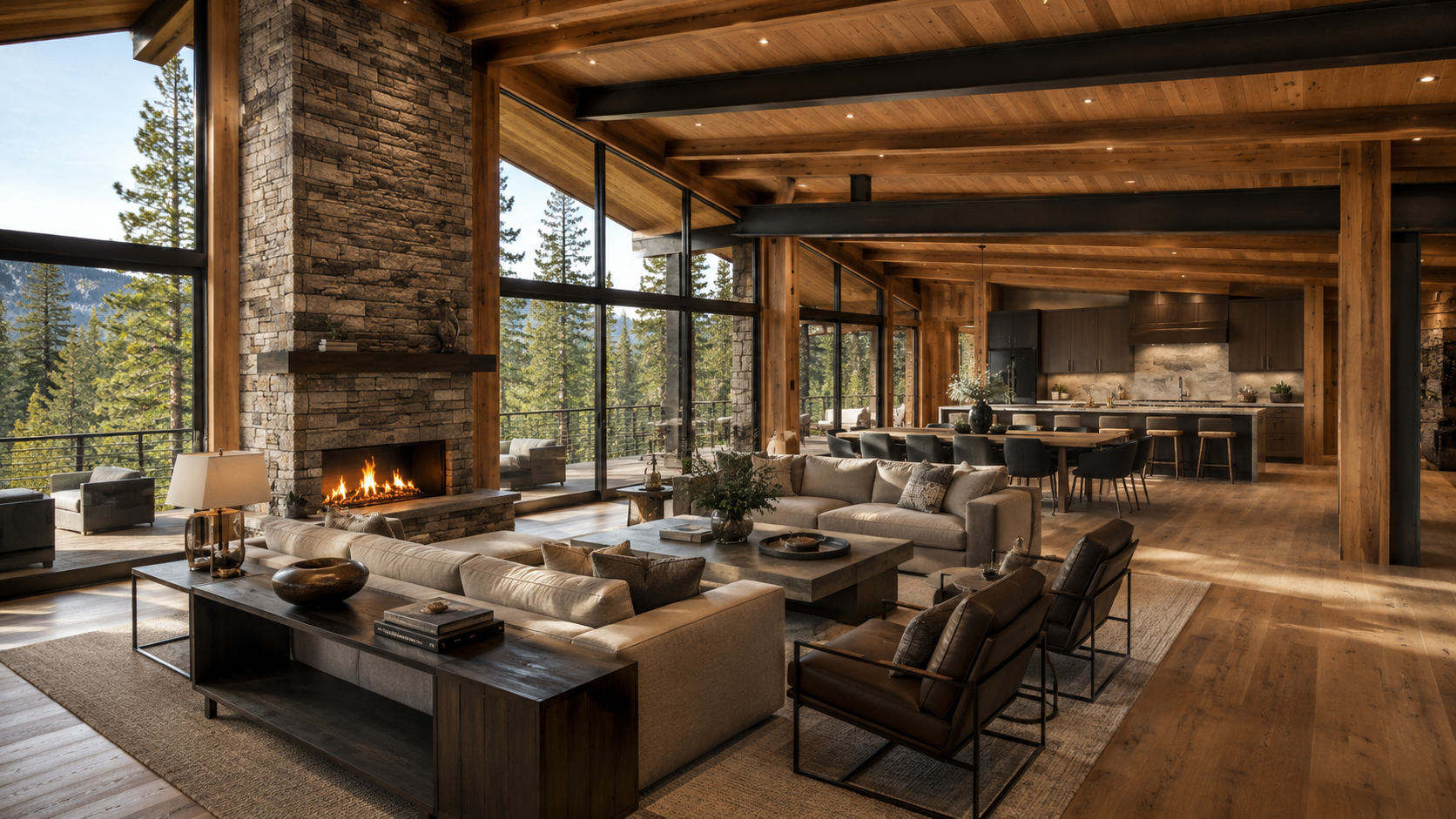 Mass timber interior
